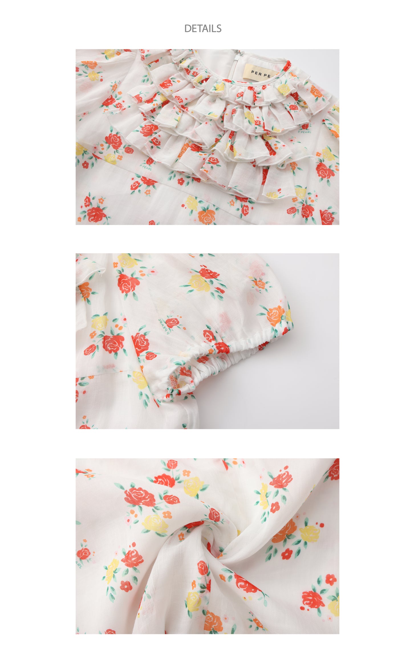‘Attina’ Printed Ruffles Dress