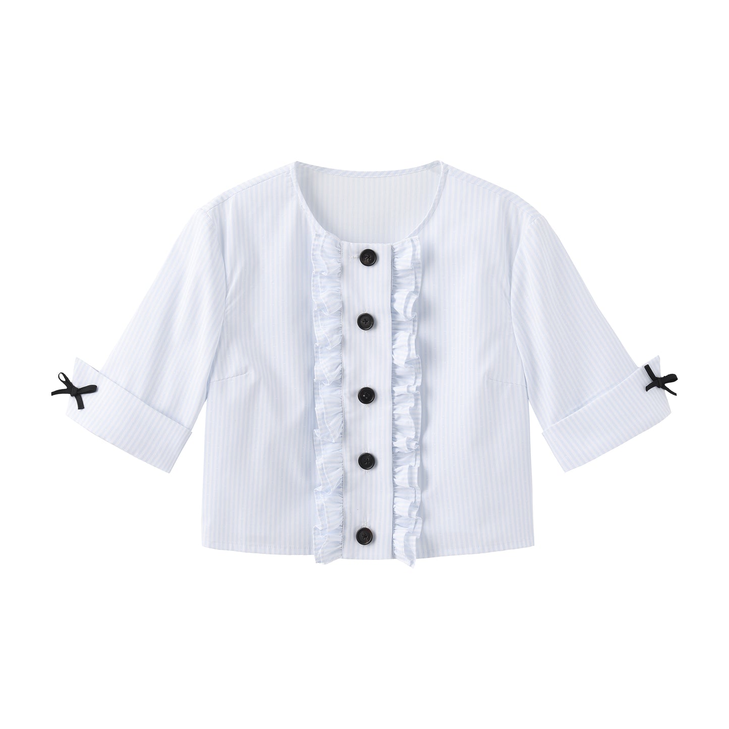 ‘Sun-kissed’ Blue Ruffles Shirt
