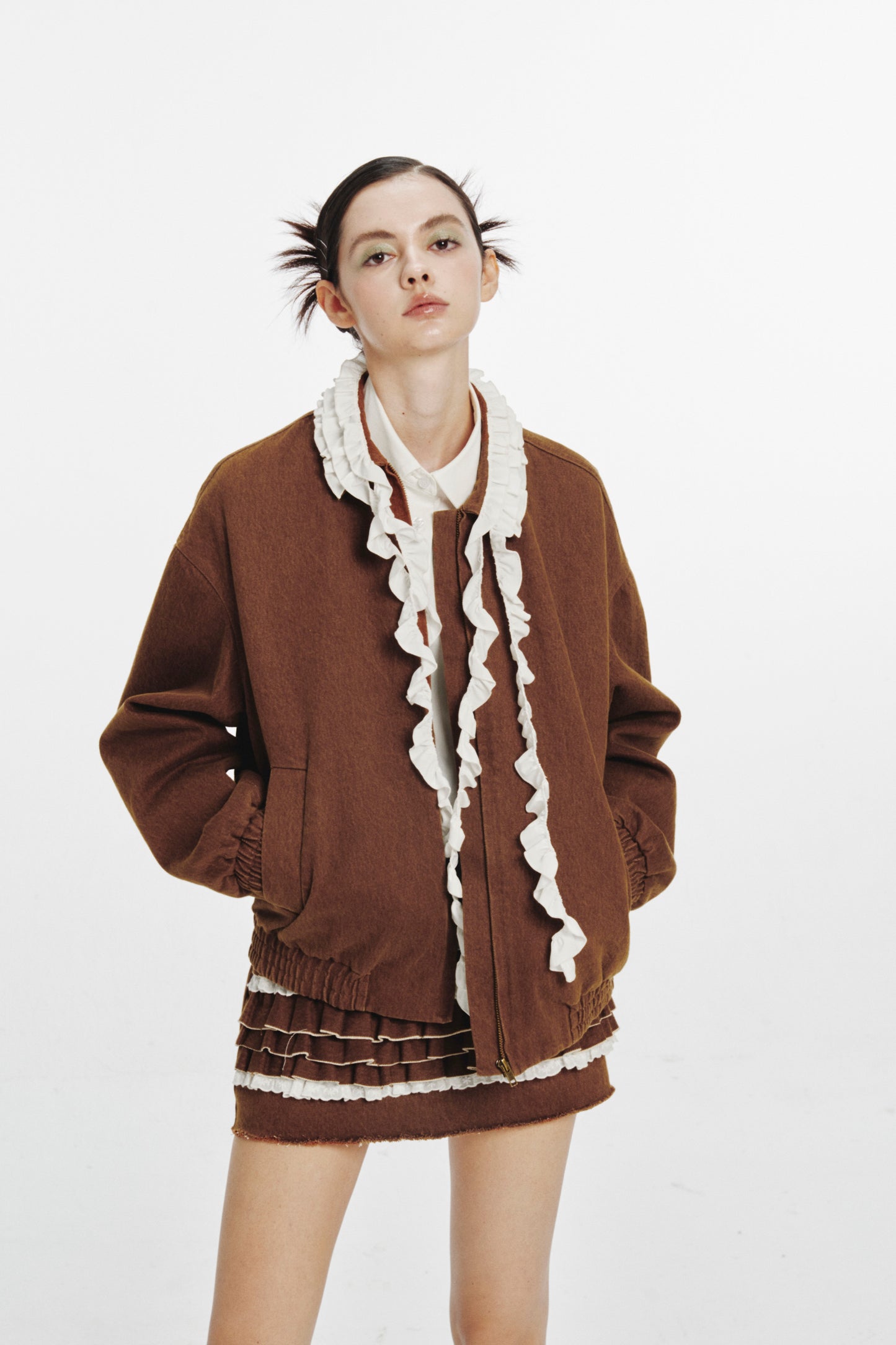 'Hot chocolate' Brown Denim Jacket