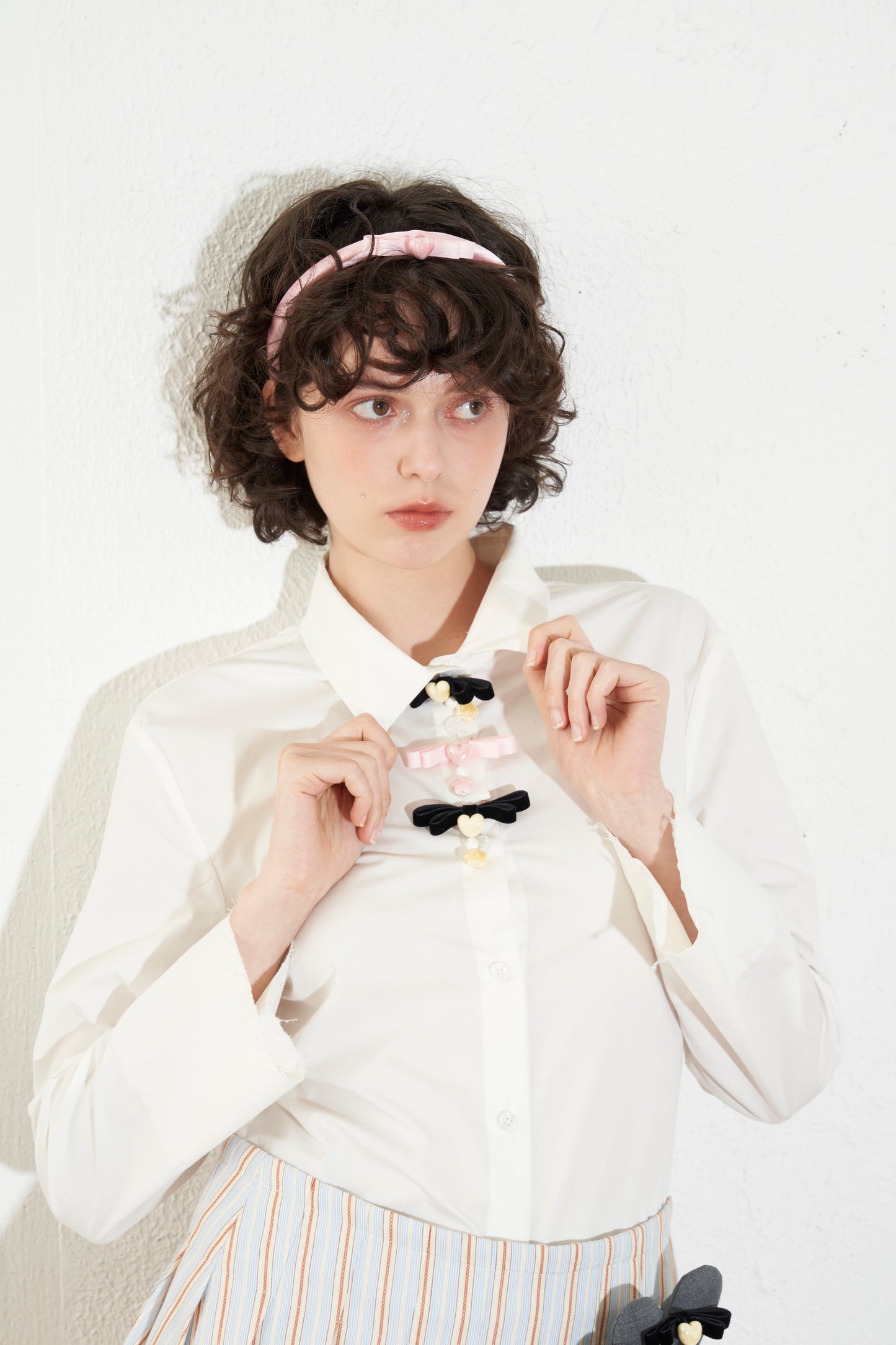 ‘Crush’ White Slim Shirt