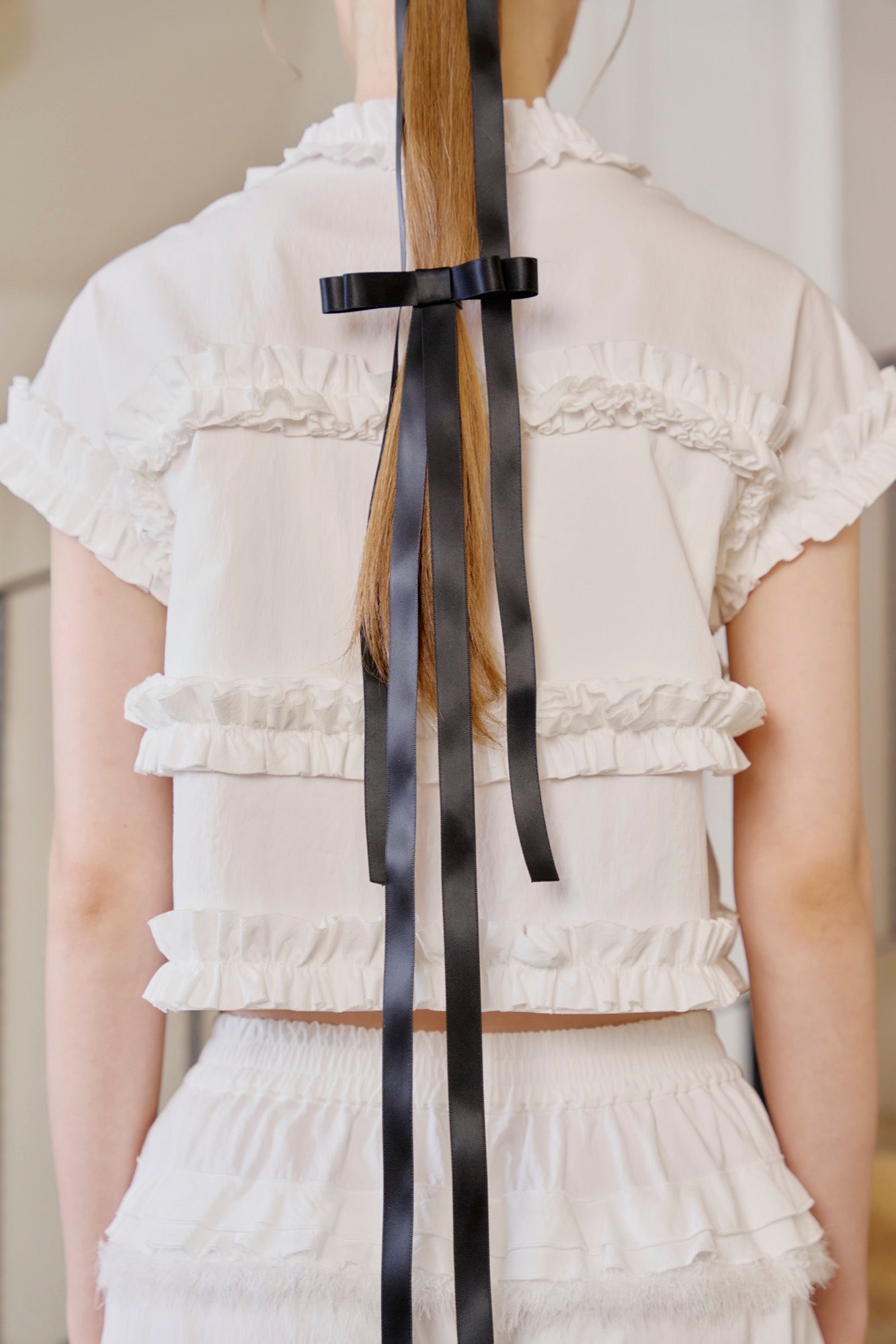 ‘Timeless Bonds’ White Bowknot Vest