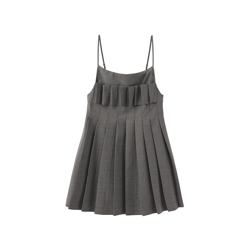 'Pipe Organ' Pink Pleated Dress