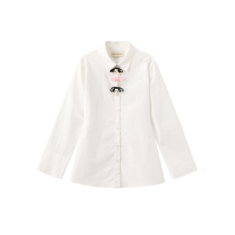 ‘Crush’ White Slim Shirt