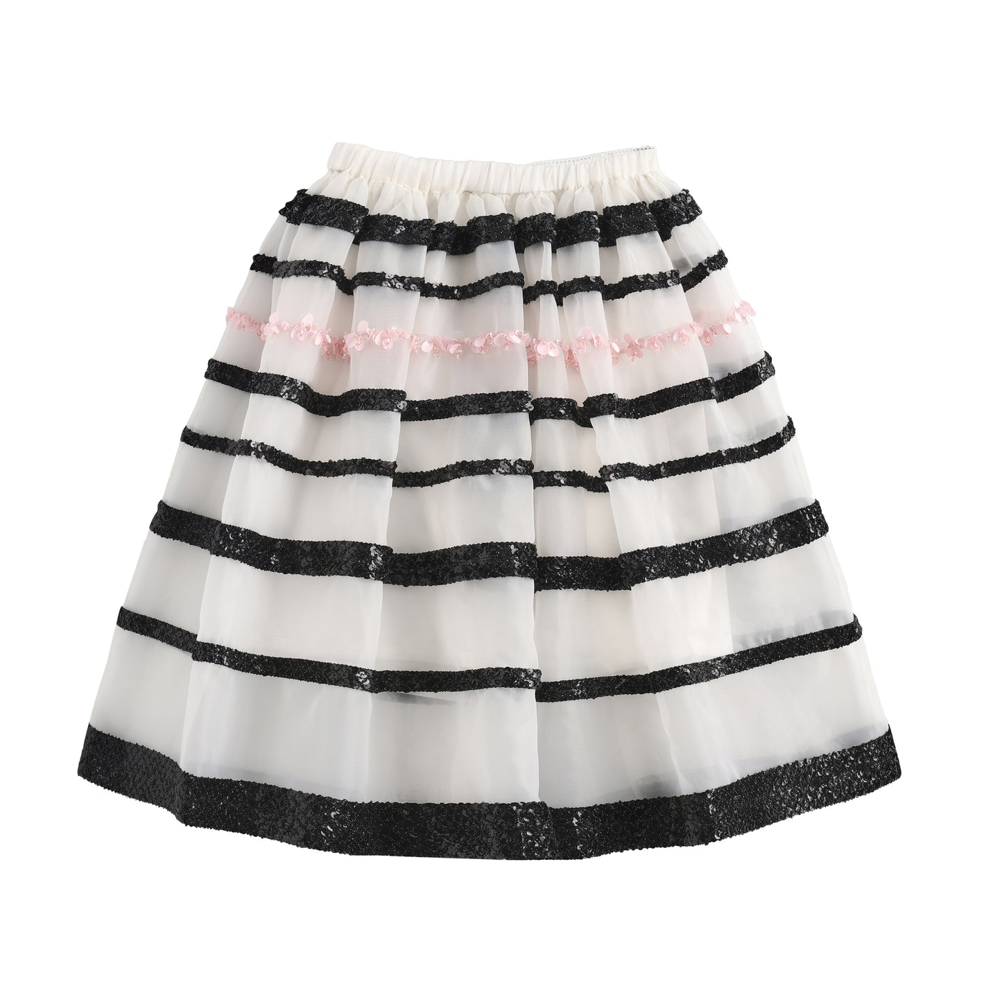 'Moon Eyed' Transparent Stripe Skirt