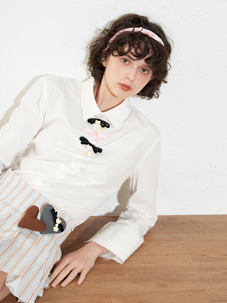 ‘Crush’ White Slim Shirt