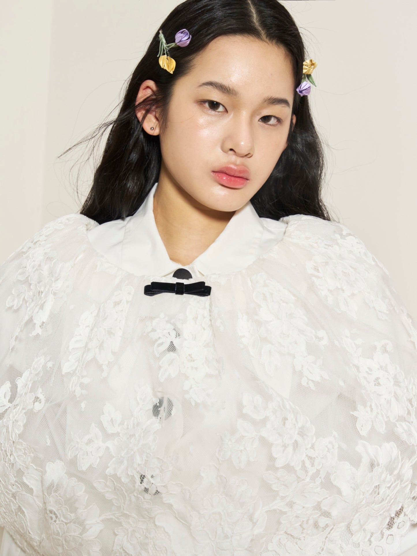 'Spring Whisper' Lace Short Cape