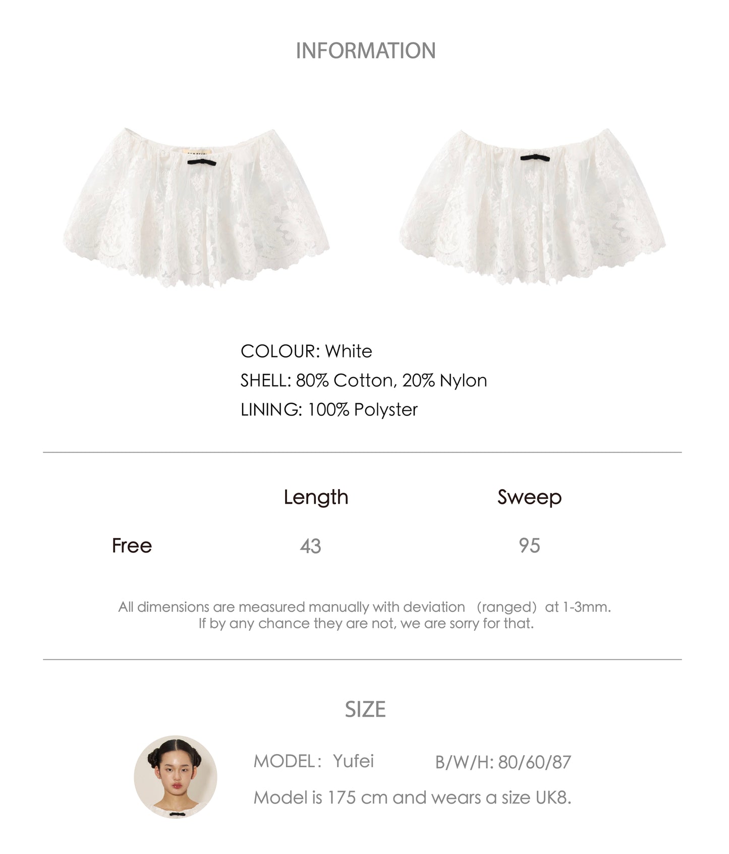 'Spring Whisper' Lace Short Cape