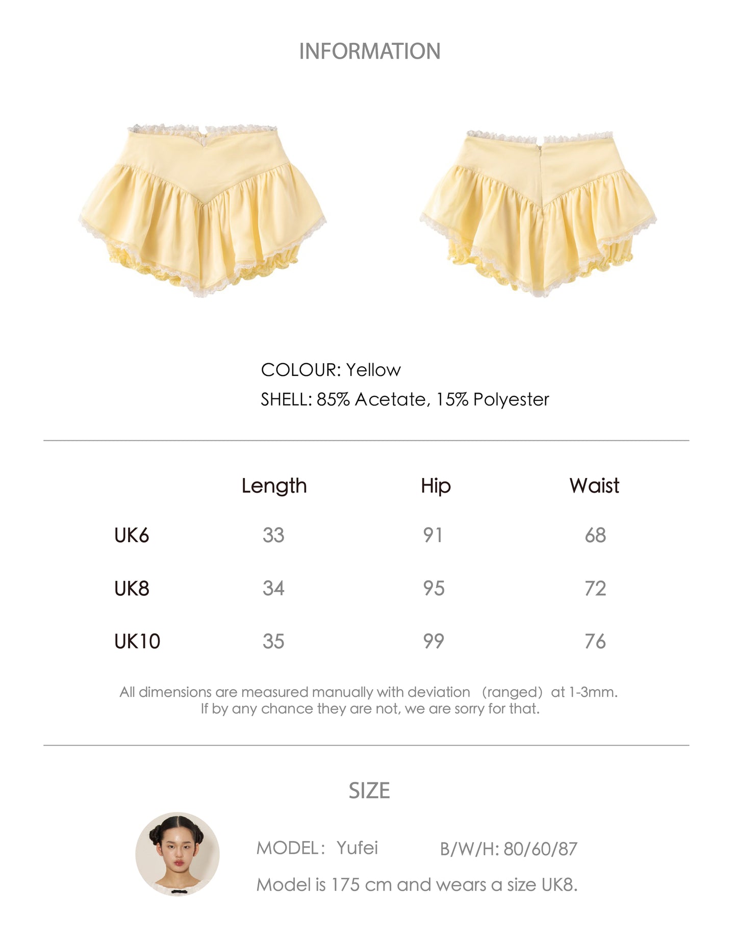 'Cherry on top' Yellow pumpkin culotte