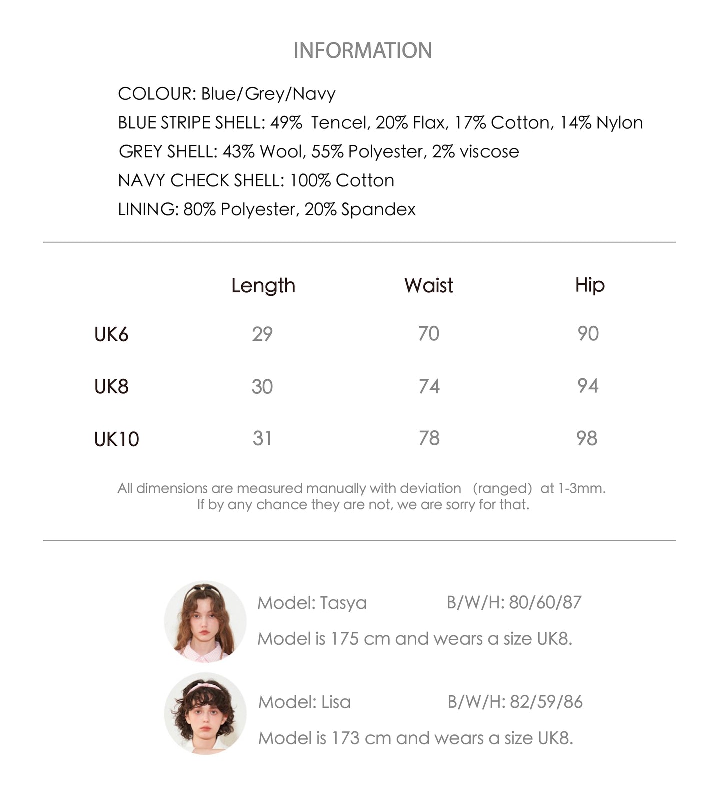 'Miss. Isabella' Navy Check Maxi Dress