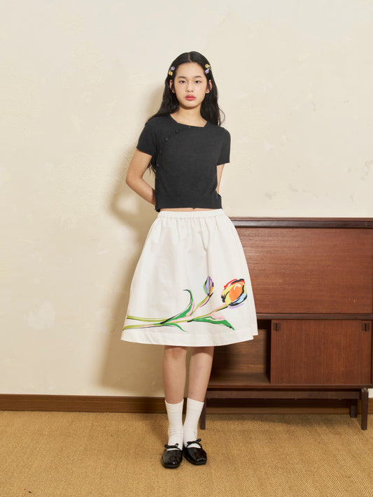 'Felicity' Tulip Midi Skirt