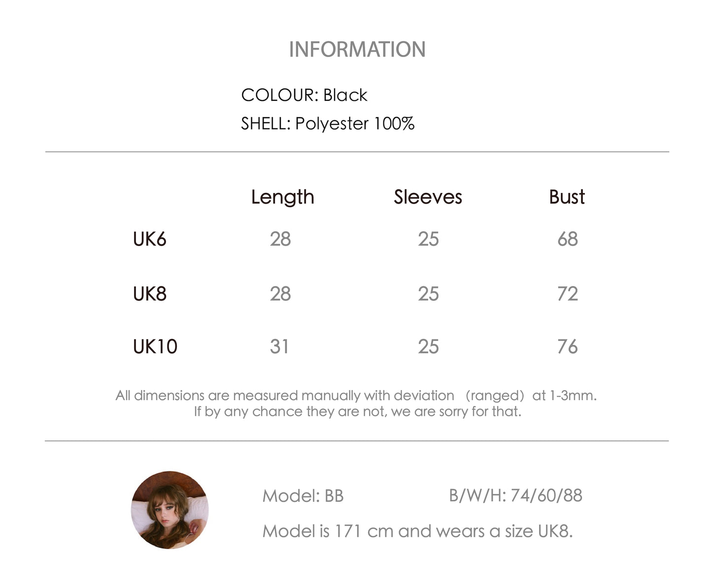 ‘Soleil’ Black Smocking Puff Sleeve Top