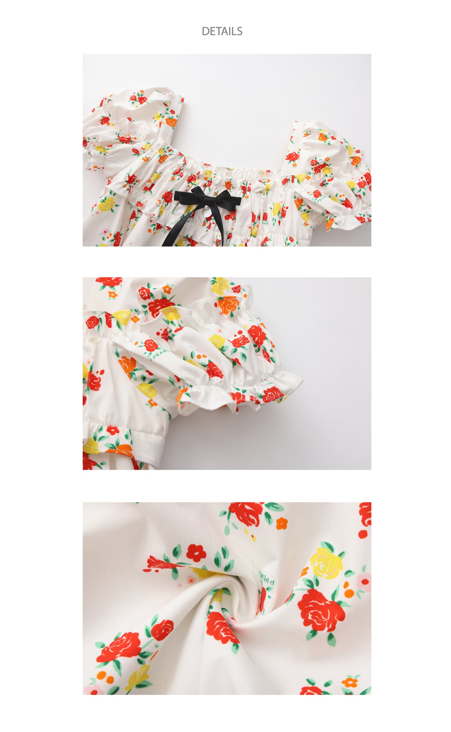 ‘Ariel’ Printed Puff Dress