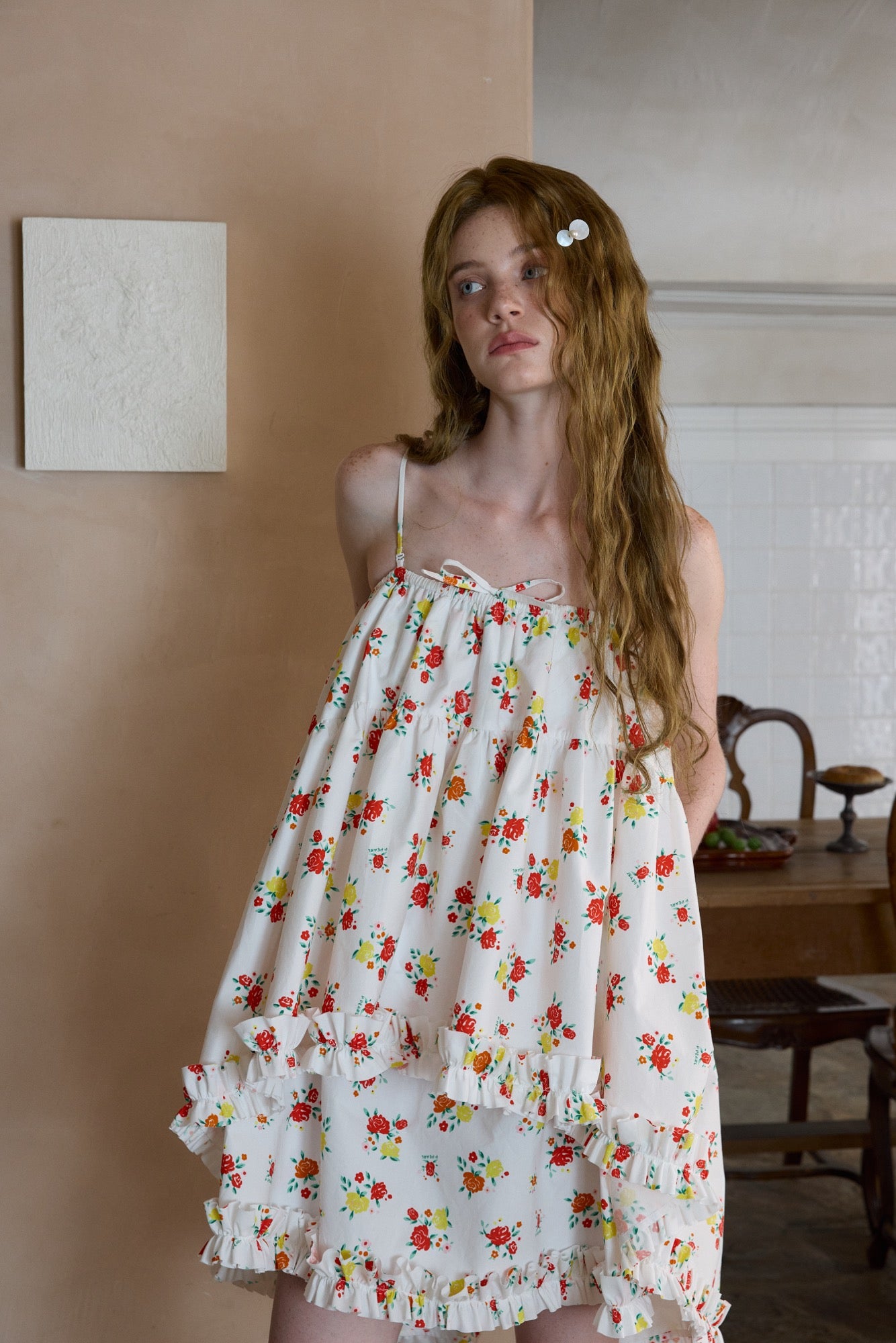 ‘Little Mermaid’ Printed Two-way Slip Dress