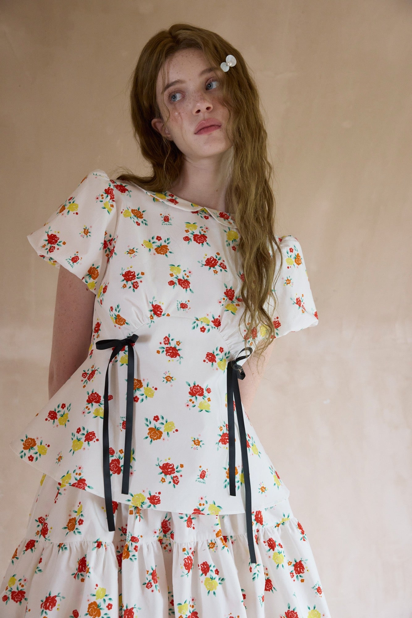 ‘Sebastian’ Printed Bow Shirt