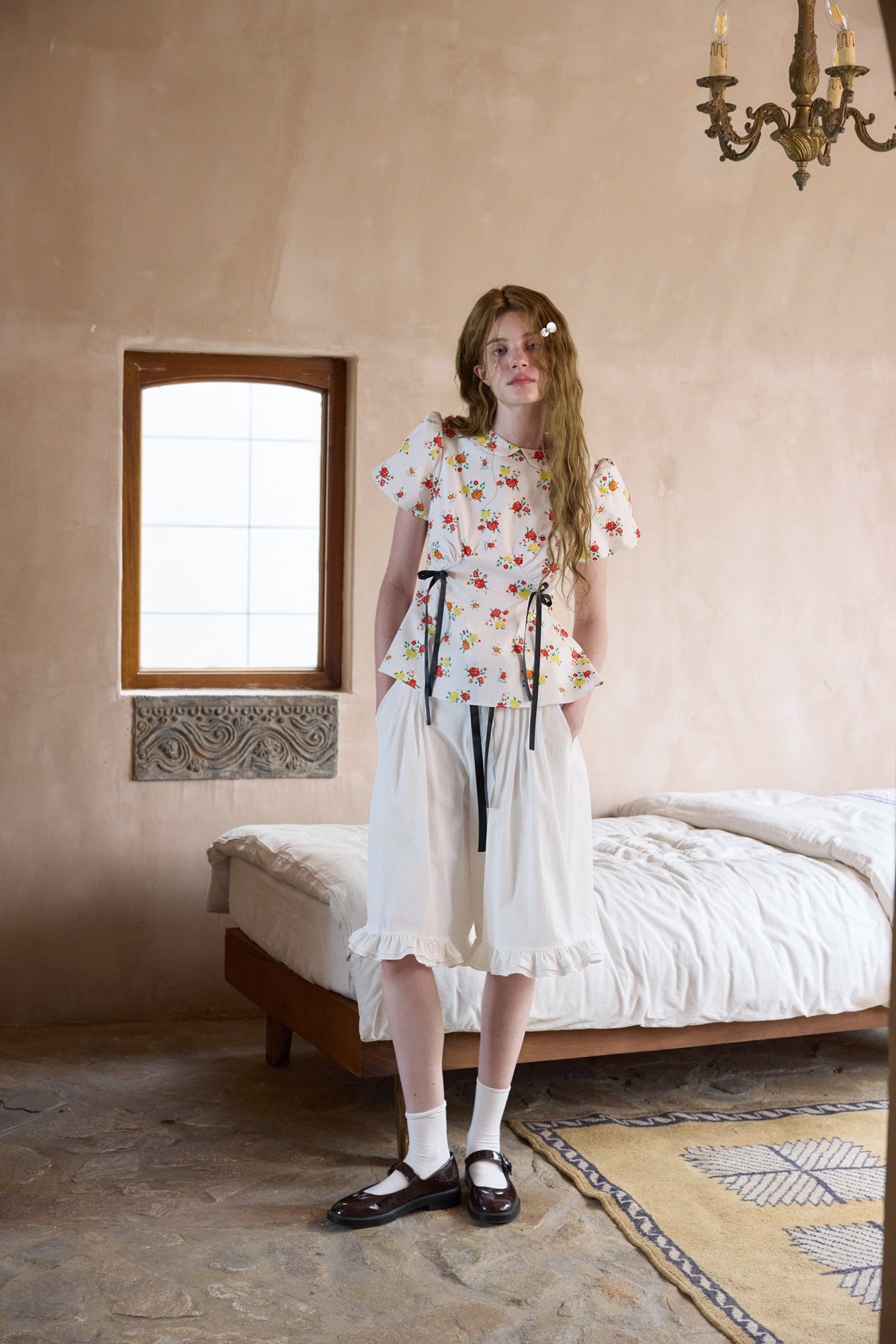 ‘Sebastian’ Printed Bow Shirt