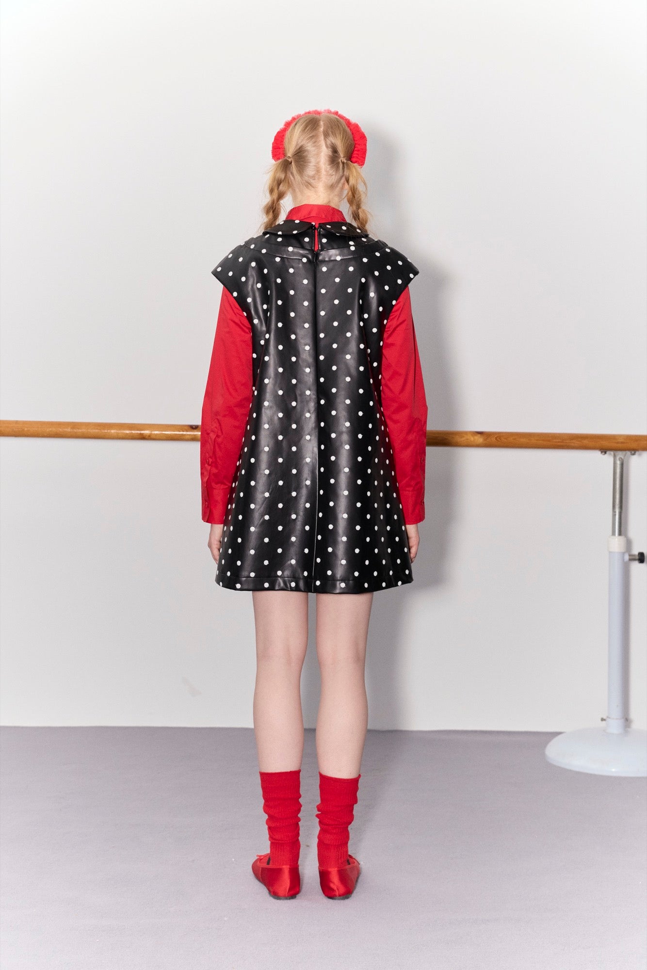 'Beatrix' Polka Dot Bow Dress