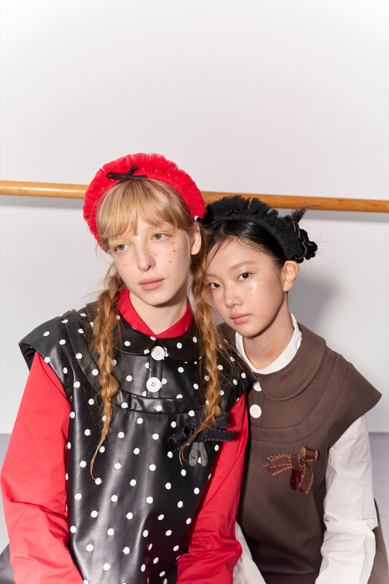 'Beatrix' Polka Dot Bow Dress