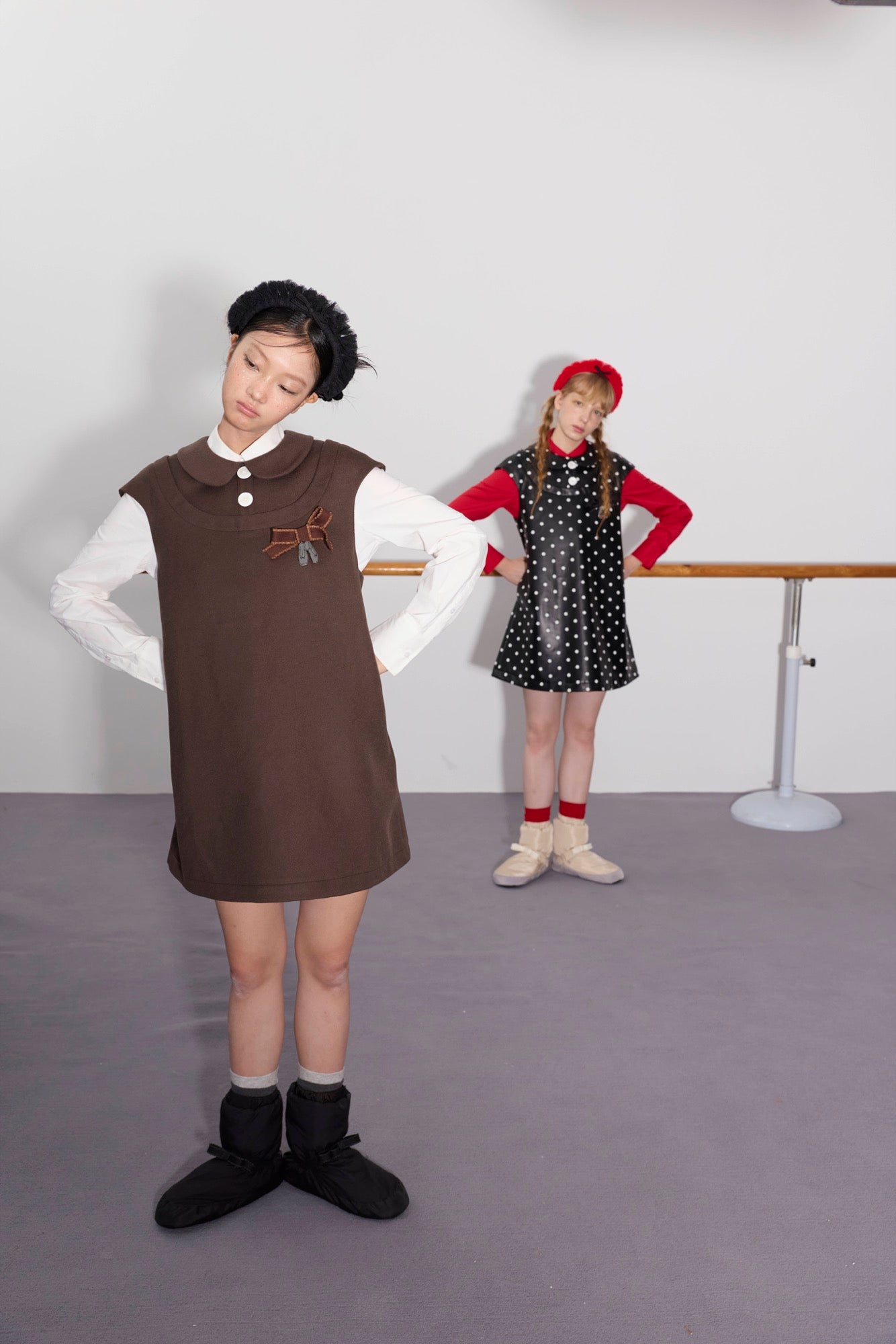 'Beatrix' Polka Dot Bow Dress