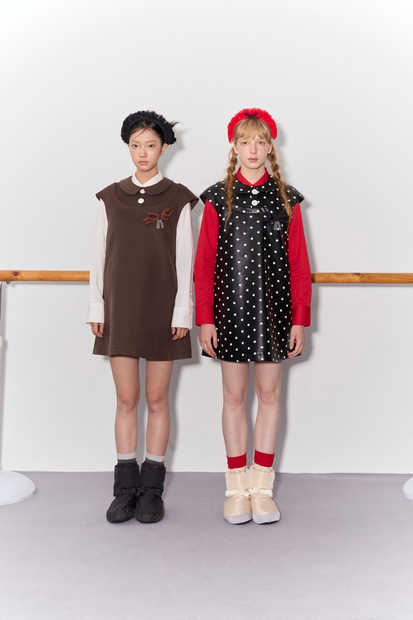 'Beatrix' Polka Dot Bow Dress