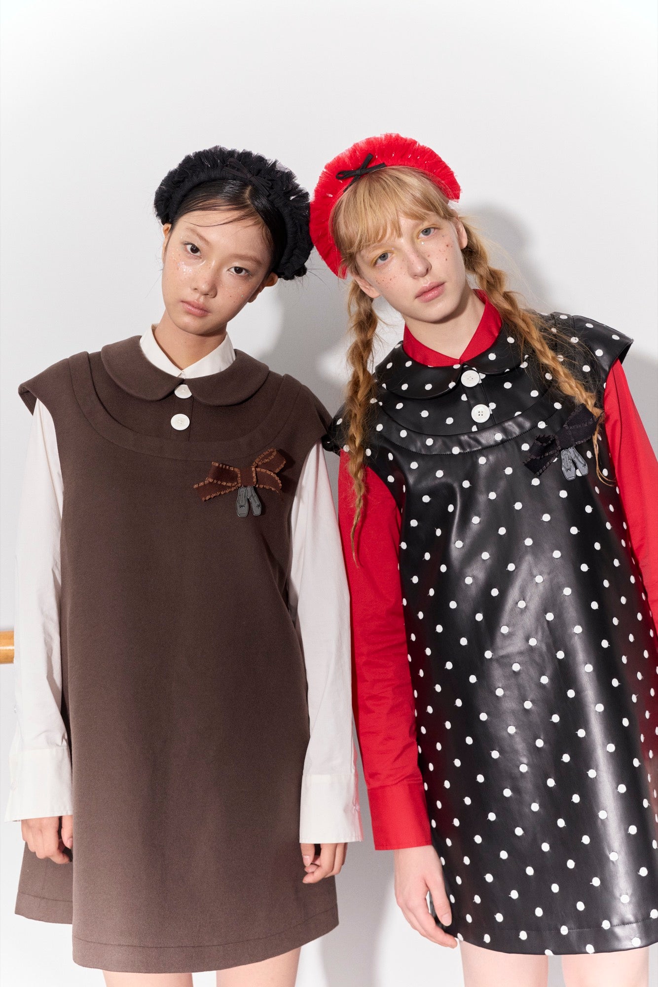 'Beatrix' Polka Dot Bow Dress