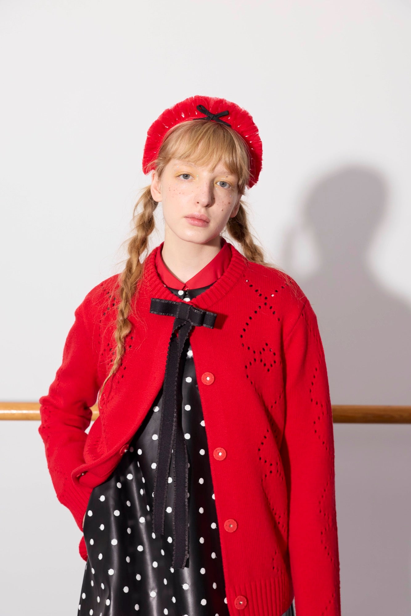 'Beatrix' Polka Dot Bow Dress