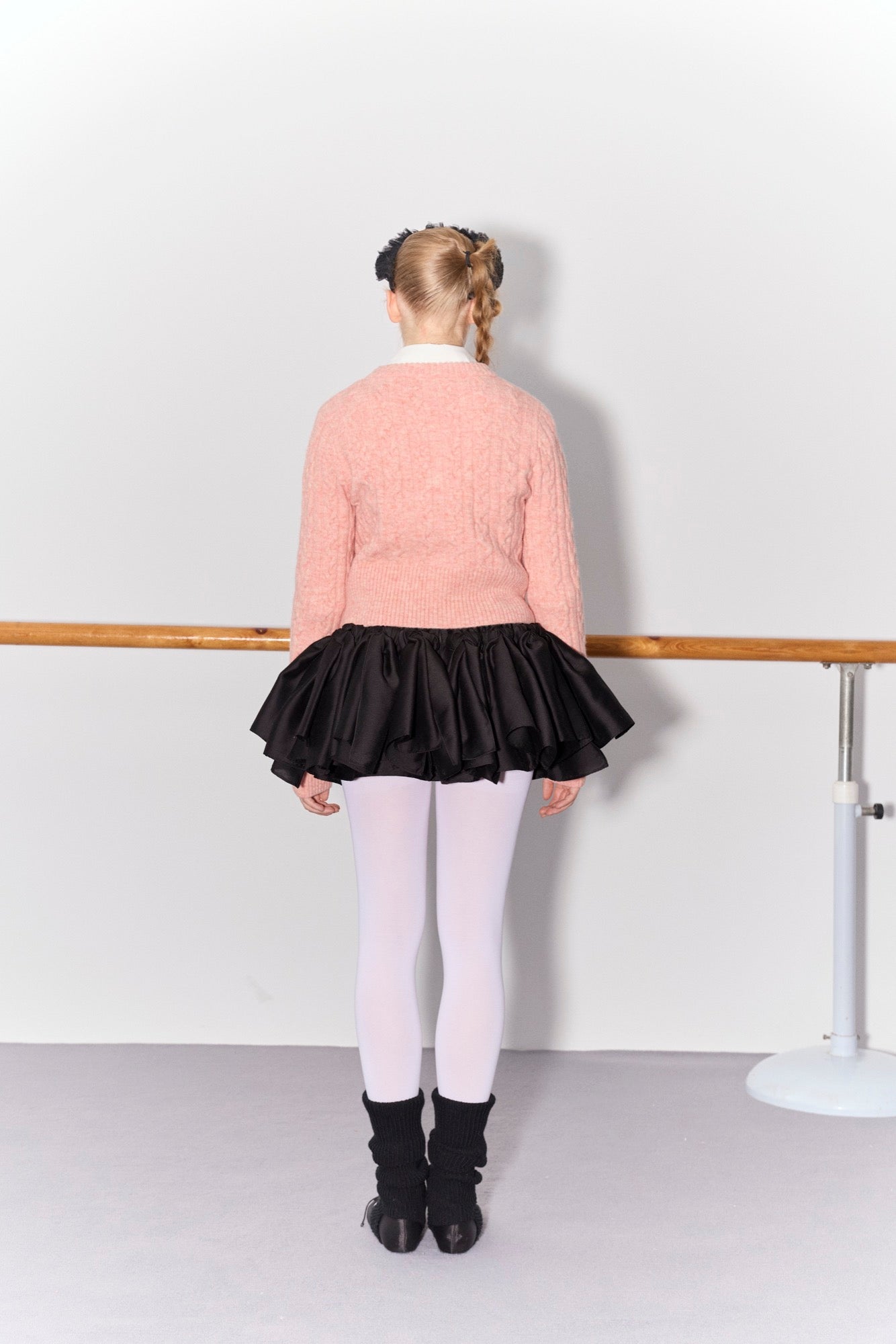 'Balancé' Pink Bow Knit Cardigan