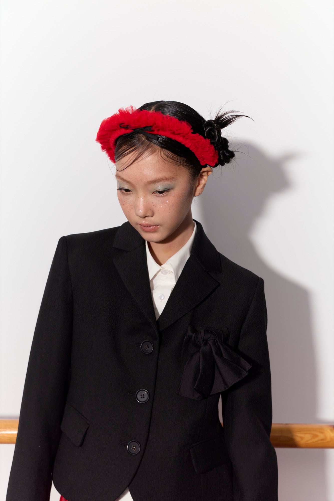 'Clara' Black Short Suit Blazer