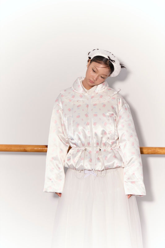 'Jewels' Printed Down Jacket