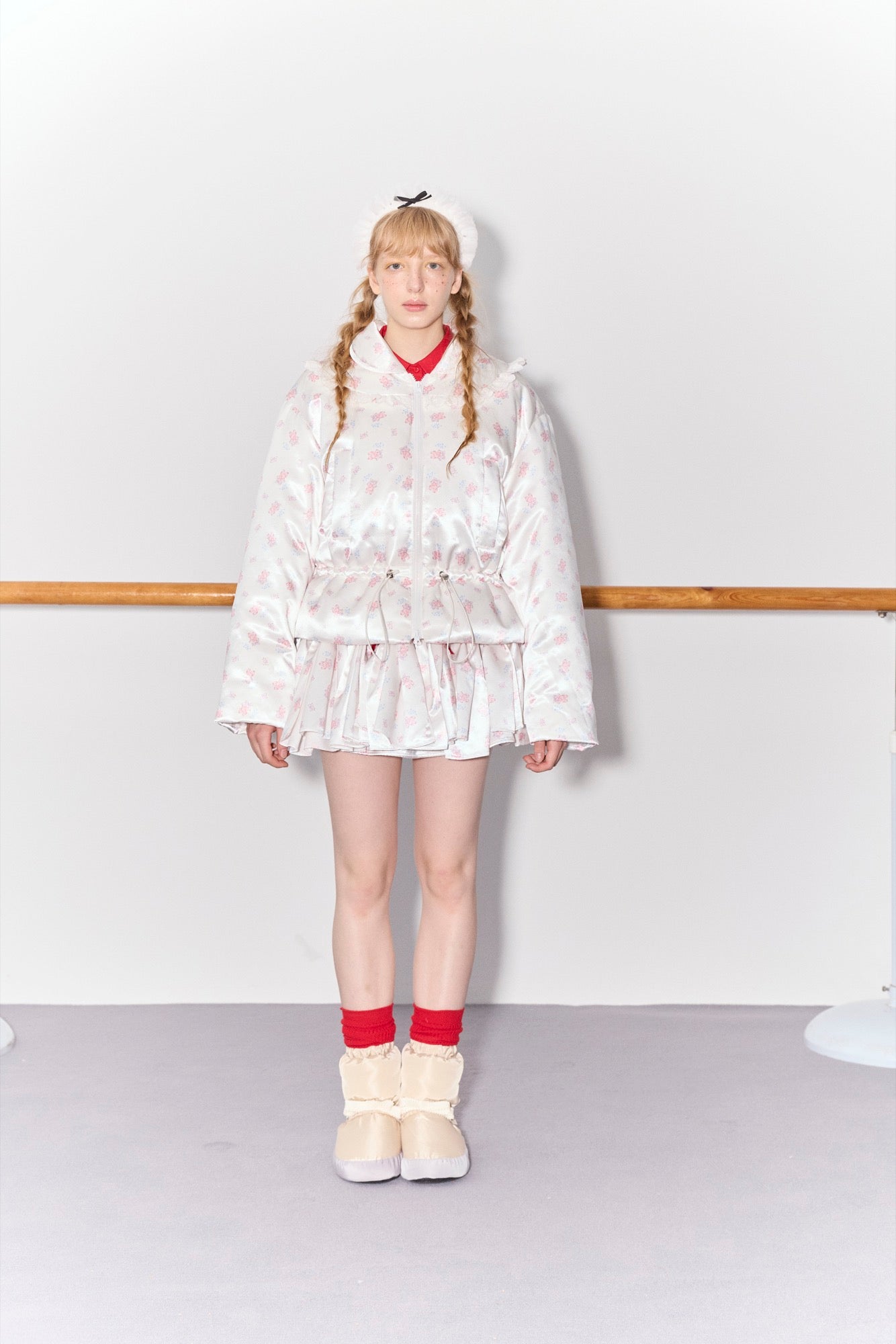 'Jewels' Printed Down Jacket