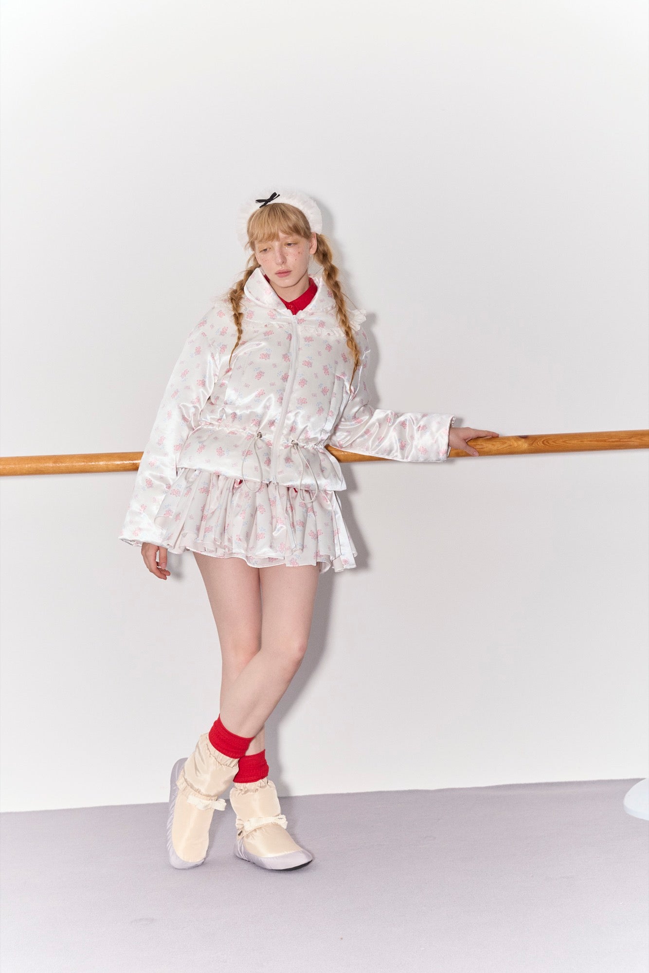 'Jewels' Printed Down Jacket