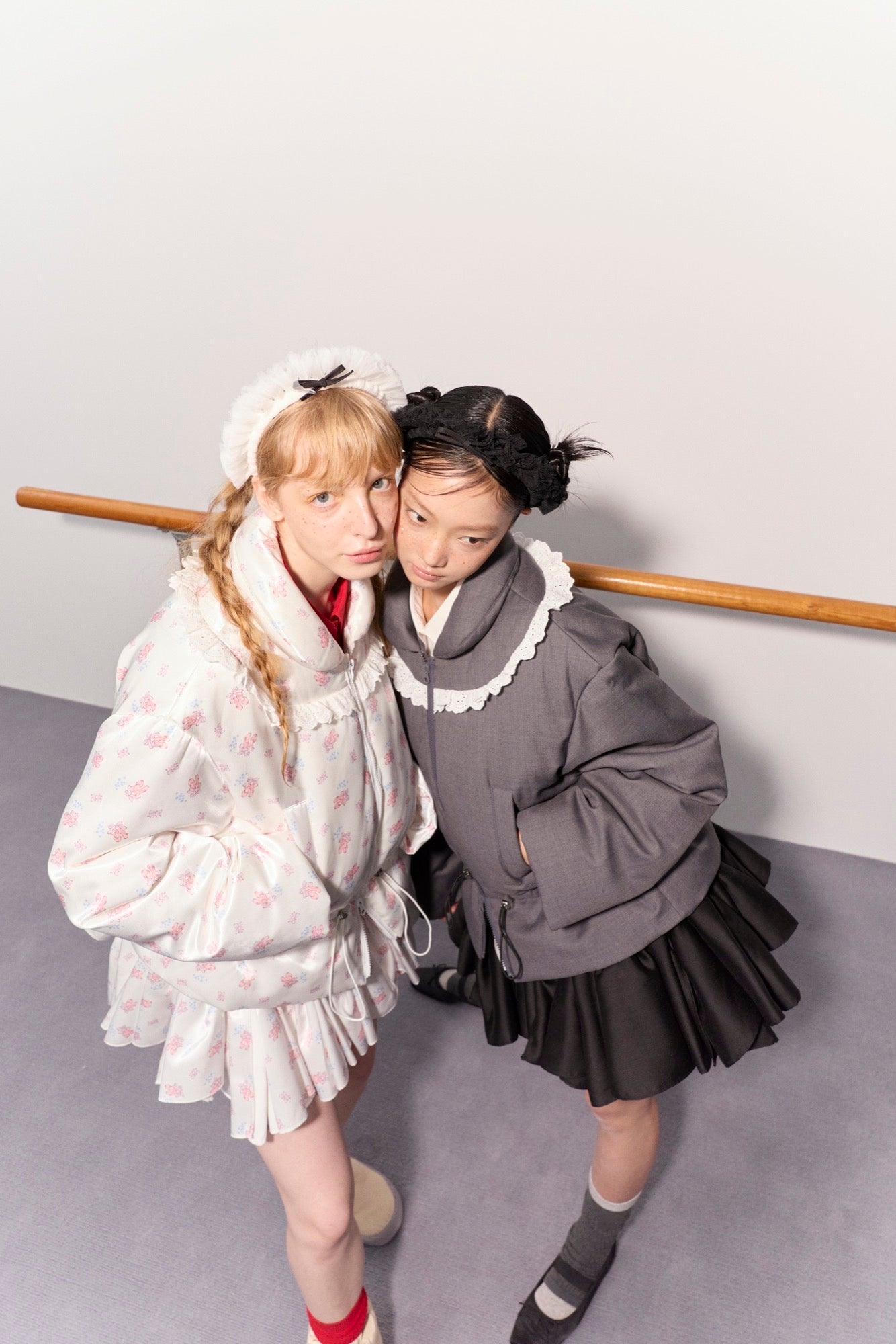 'Jewels' Gray Down Jacket