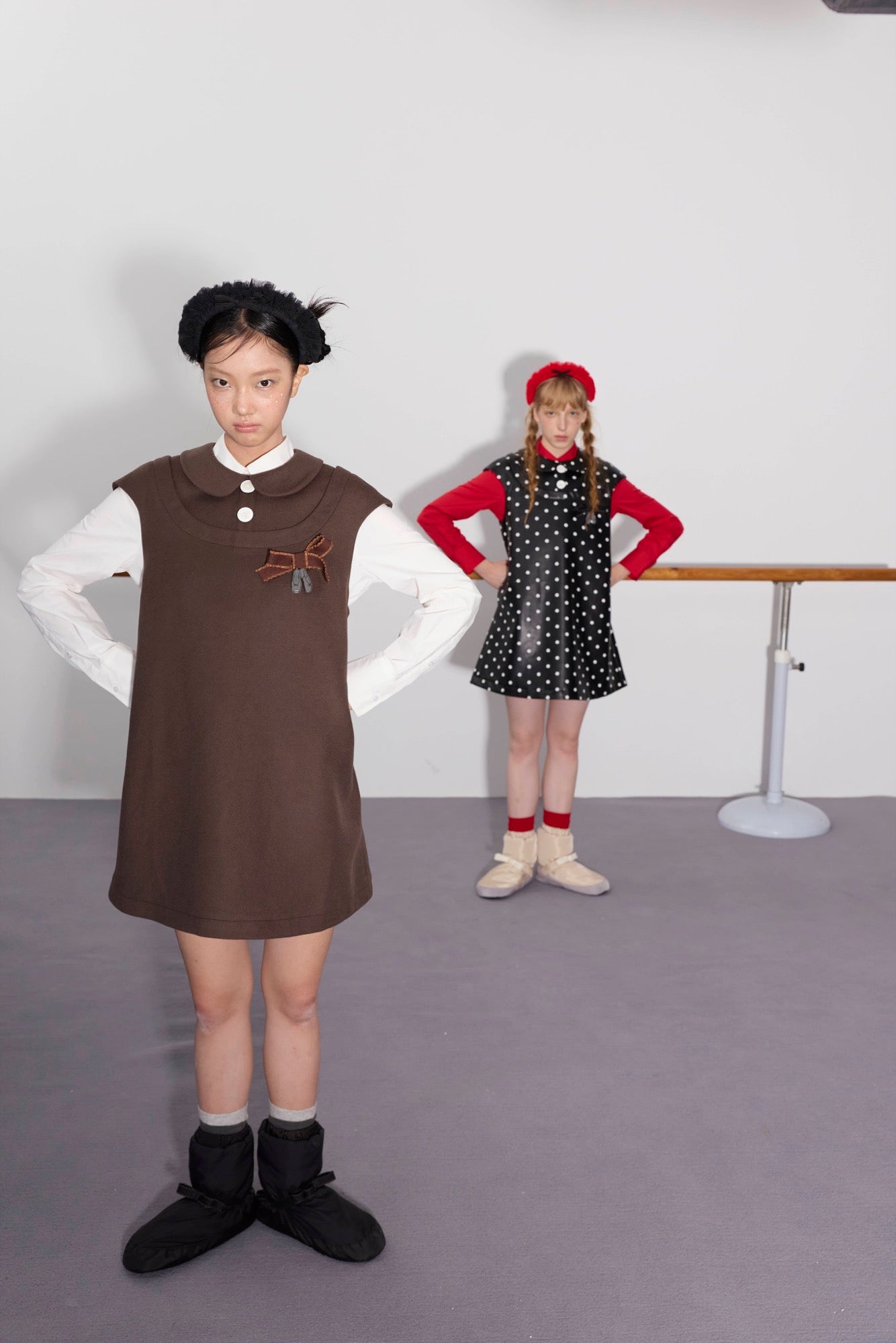 'Beatrix' Dark Brown Bow Dress