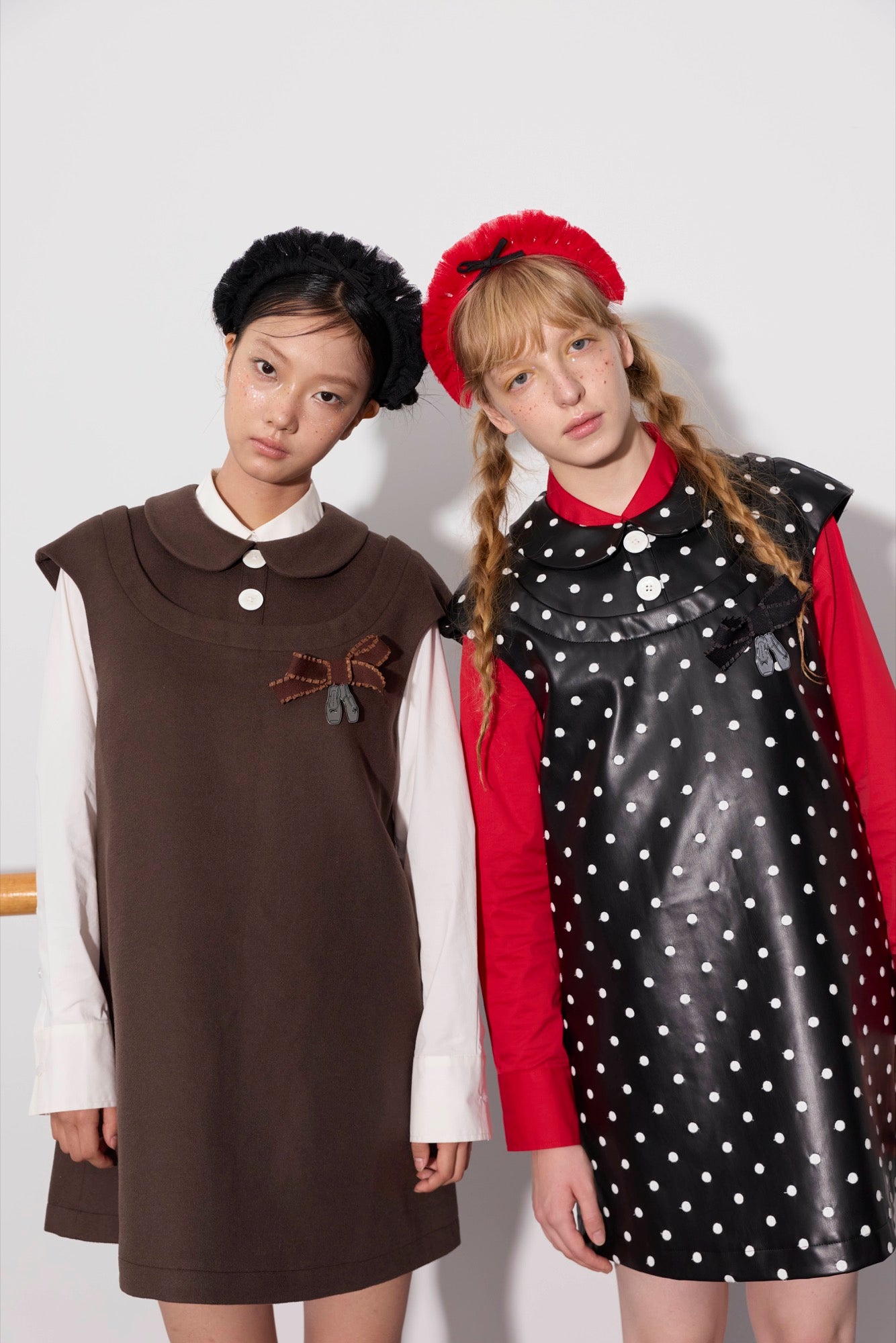 'Beatrix' Dark Brown Bow Dress