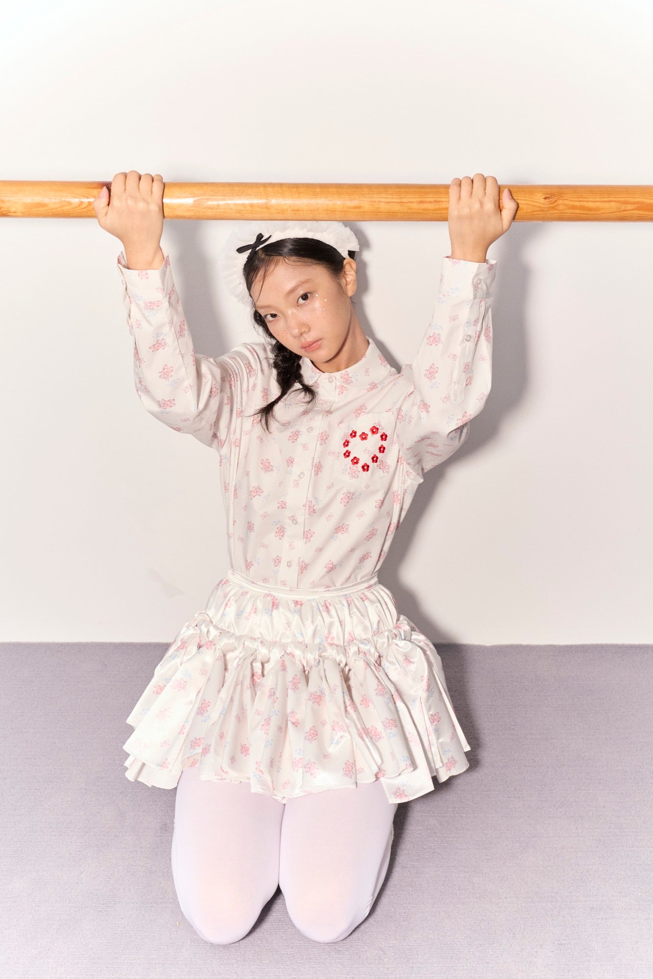 'Odette' Printed Bean Knot Skirt