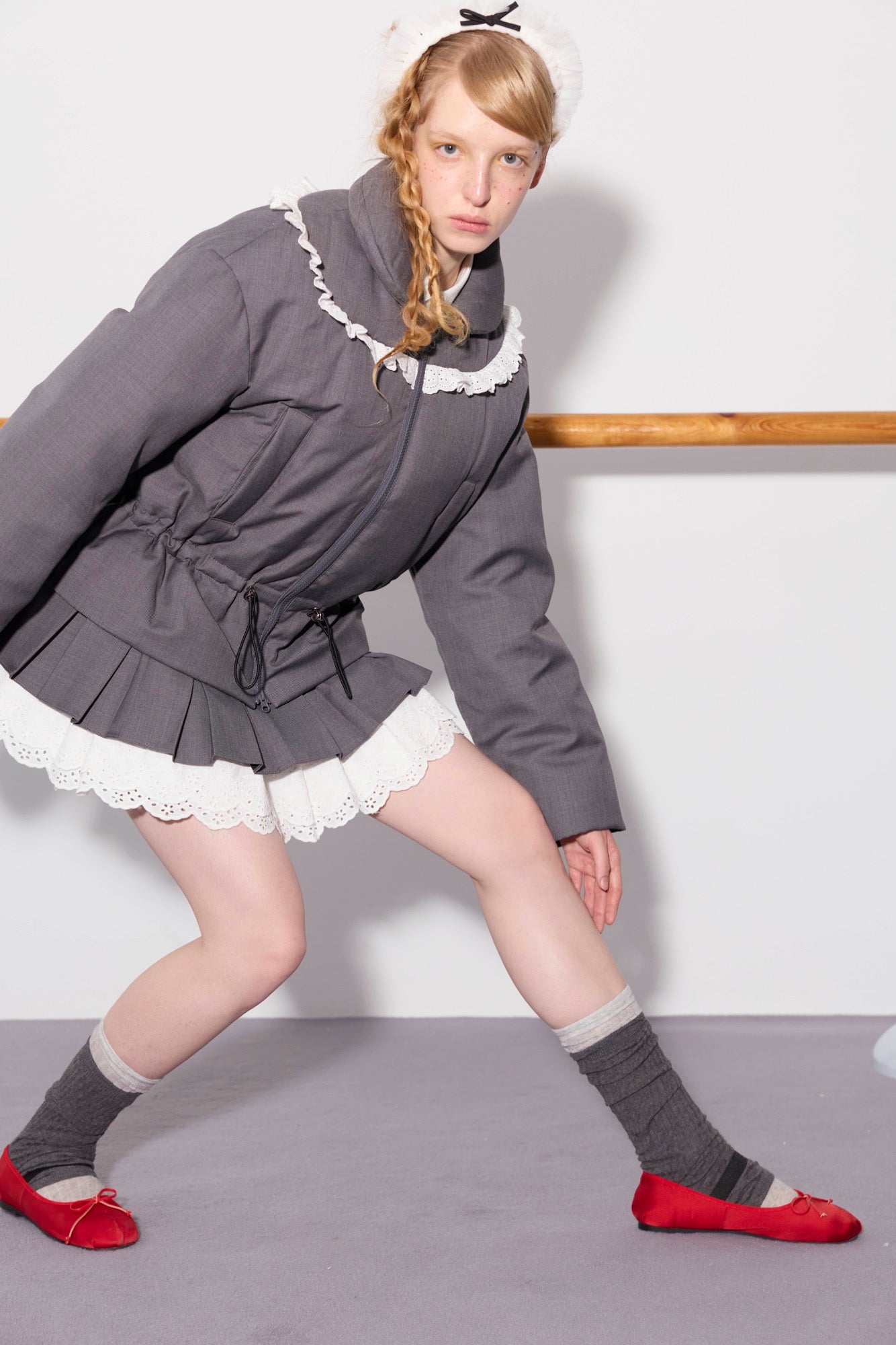 'Jewels' Gray Down Jacket