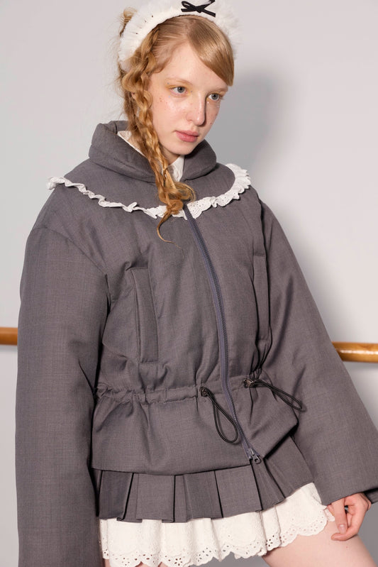 'Jewels' Gray Down Jacket