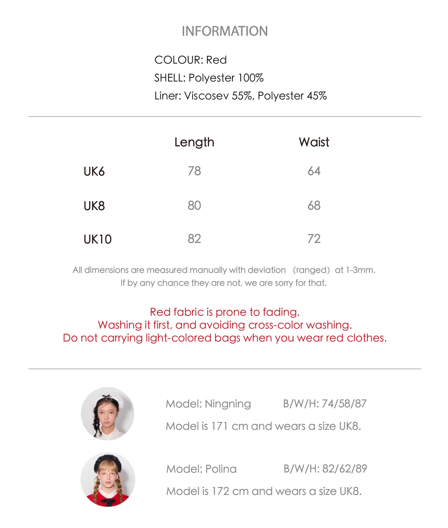 'Bourrée' Red Mesh Skirt