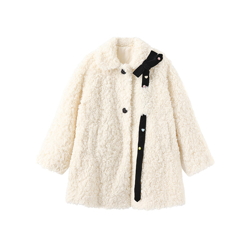 'Fluffy Bunny' Cow Faux-fur Coat