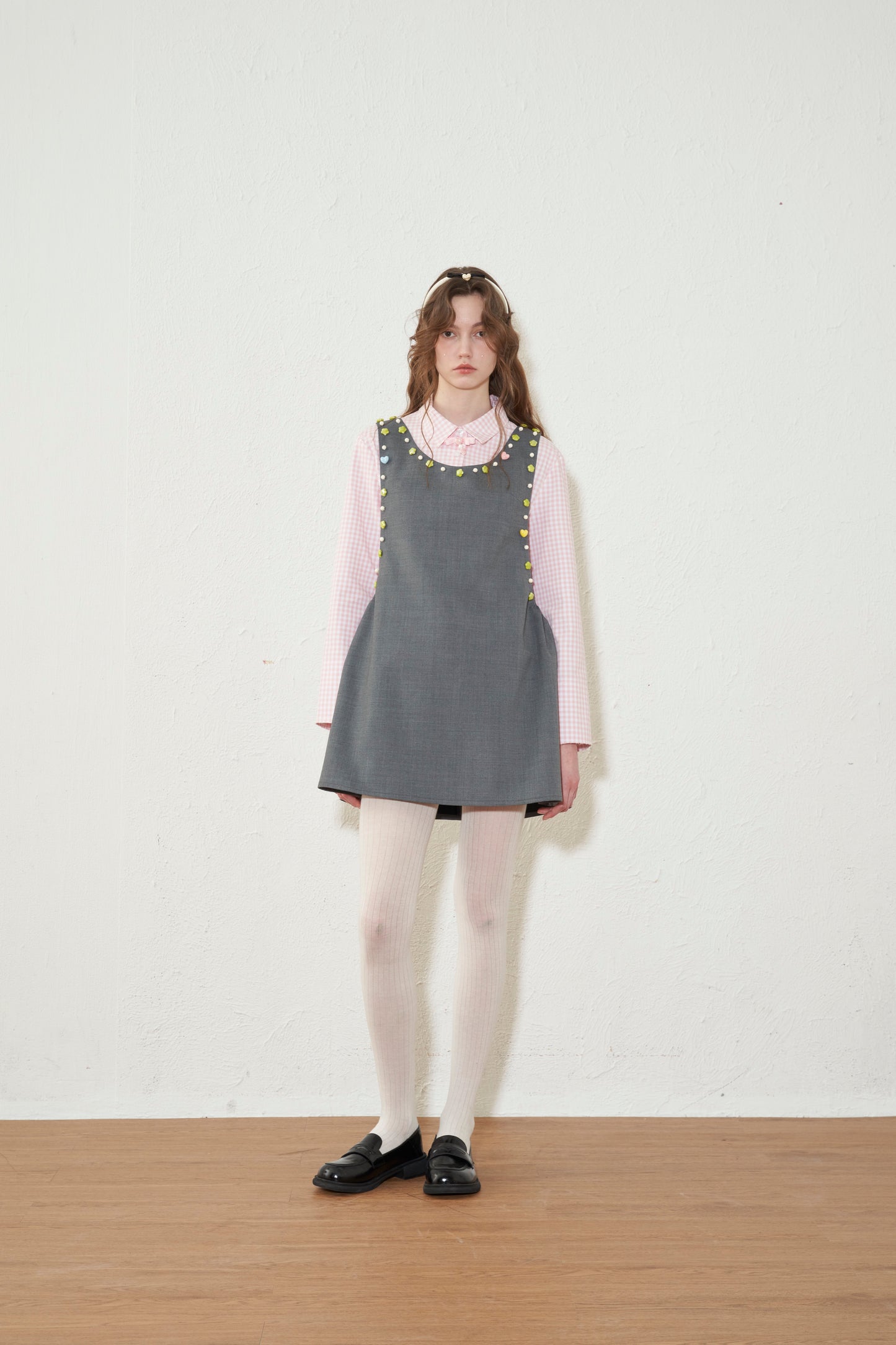 'Teeny-Tiny' Grey Vest Minidress