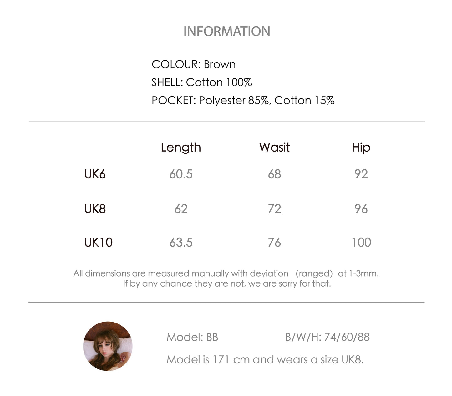 ‘Lumiè’ Brown Denim Pleated Capri Pants