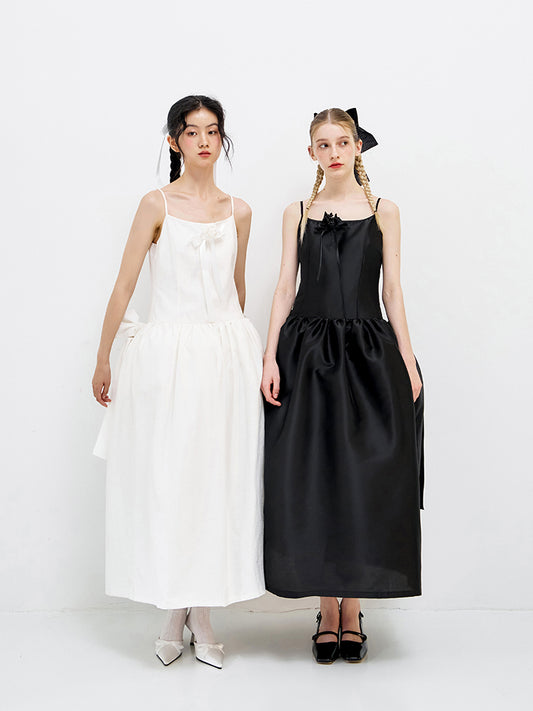 ‘Pearl’s Wedding‘ Bowknot Long Dress