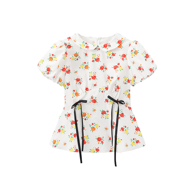 ‘Sebastian’ Printed Bow Shirt