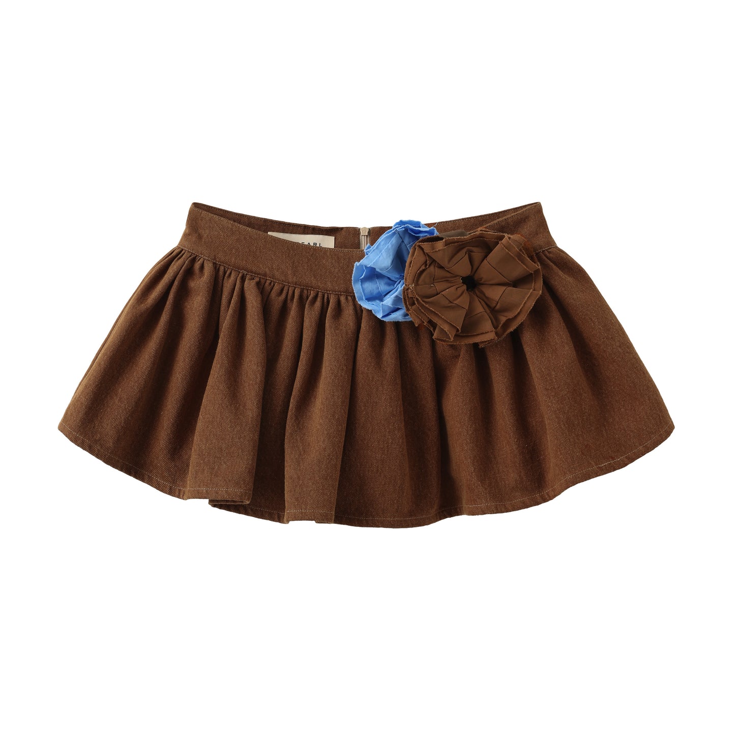 'Cotton Candy' Brown Puff Skirt