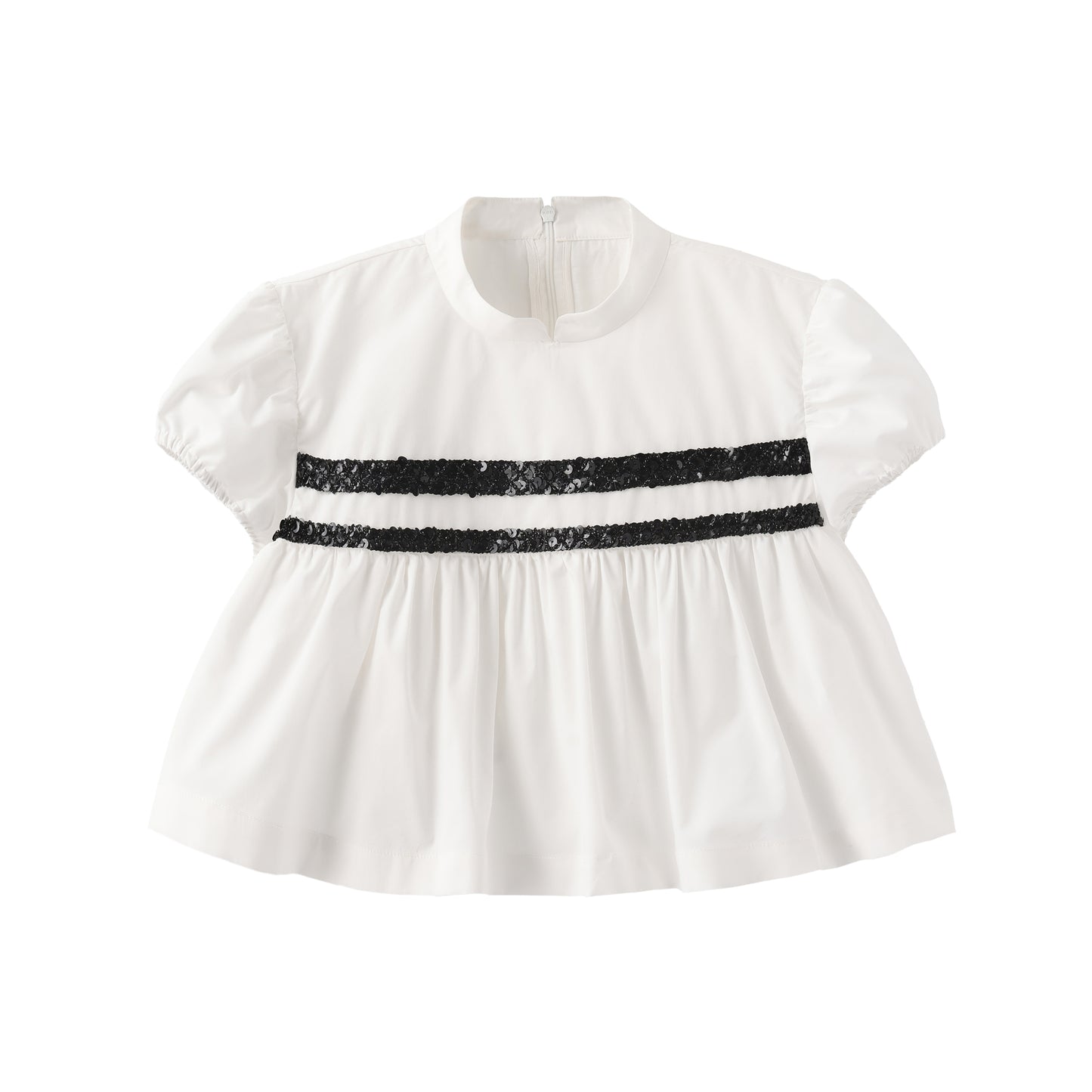 'Qing Yi' White Qipao Blouse