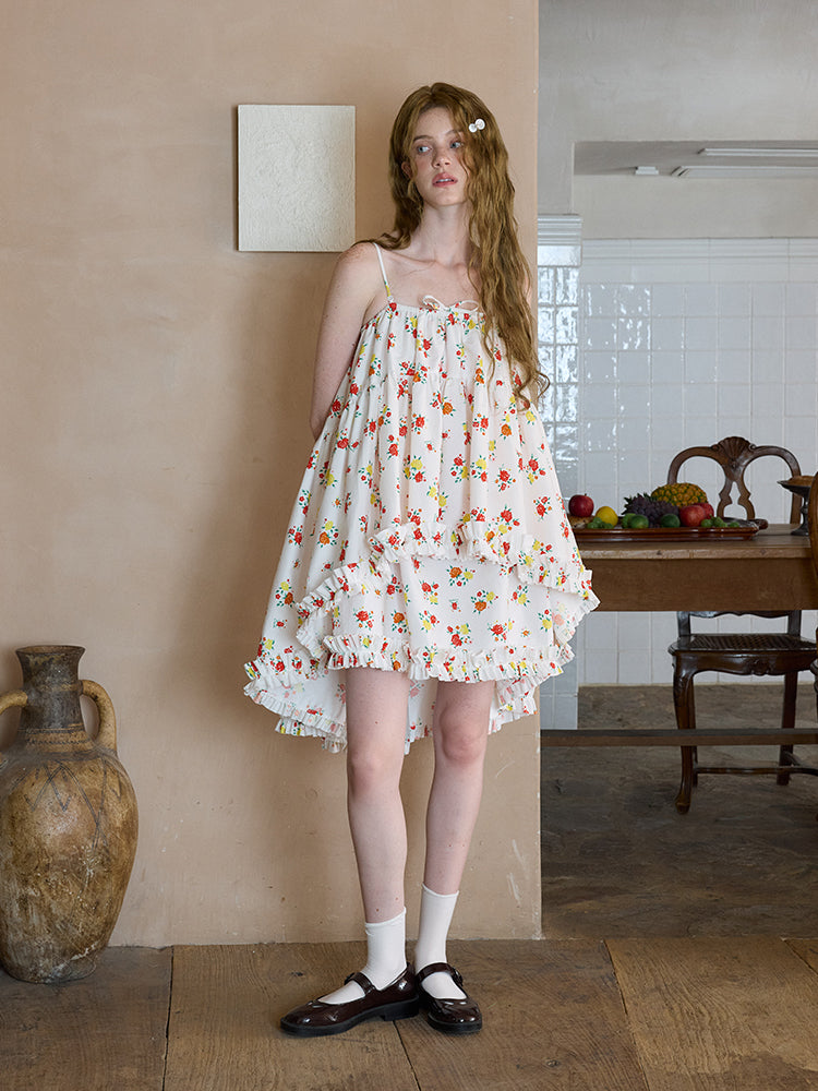 ‘Little Mermaid’ Printed Two-way Slip Dress